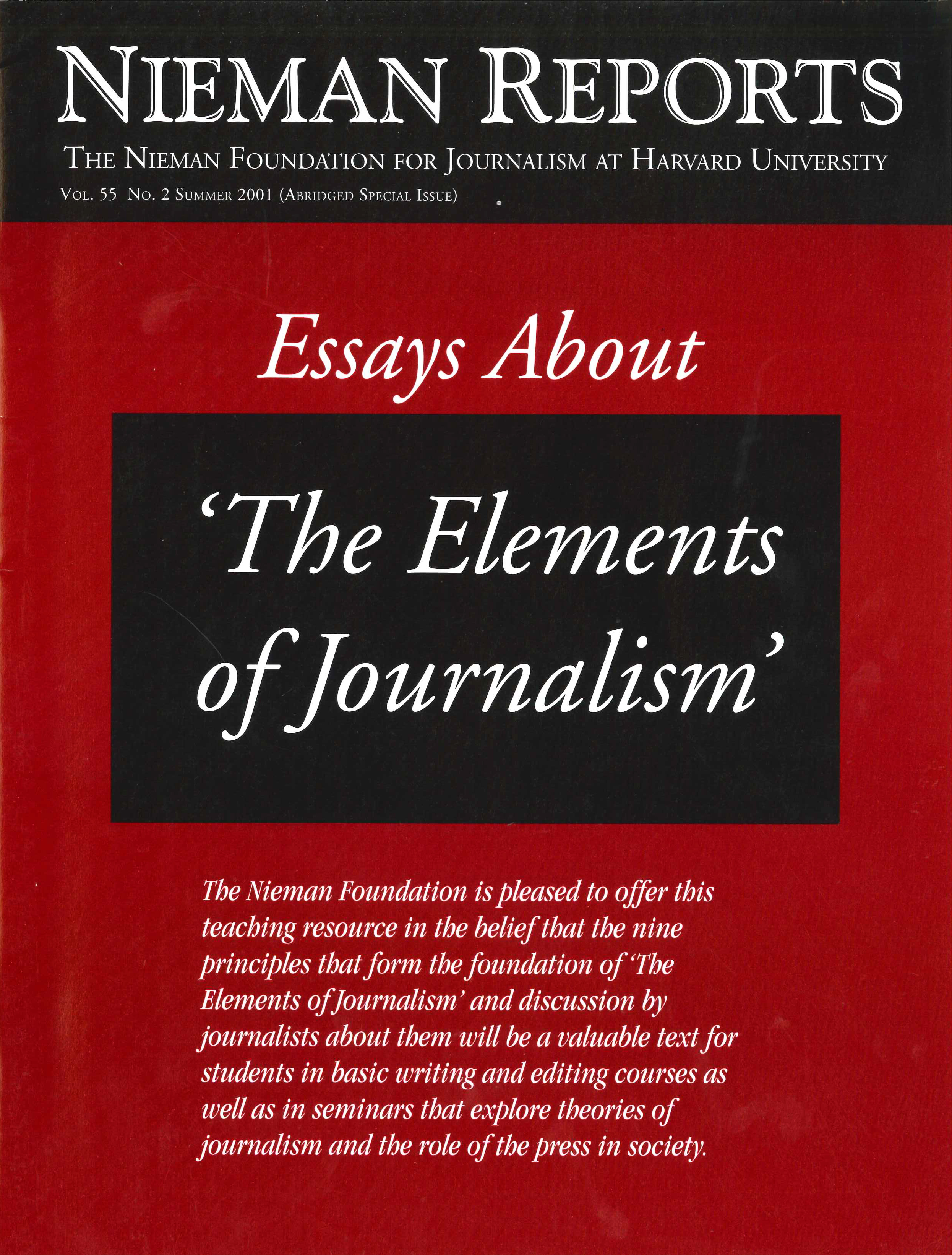 The Elements of Journalism
