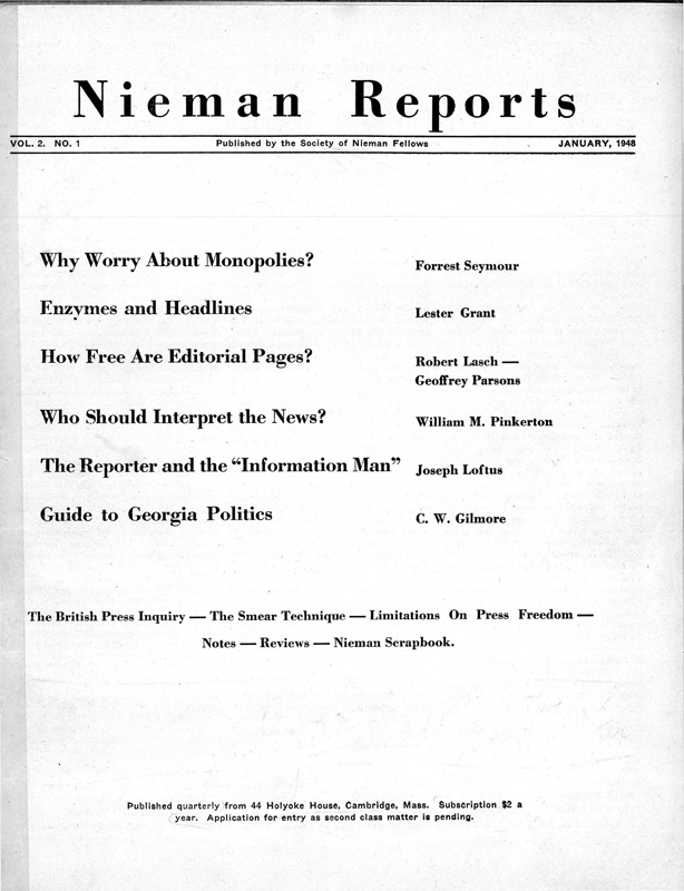 Why Worry About Monopolies?