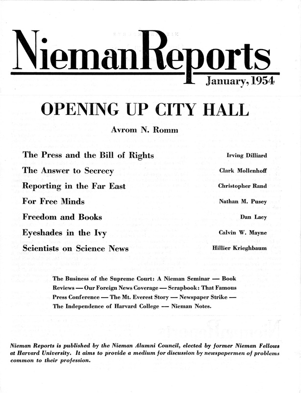 Opening Up City Hall