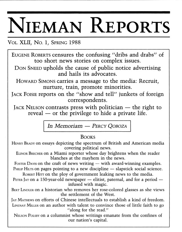 In Praise of In-depth Journalism