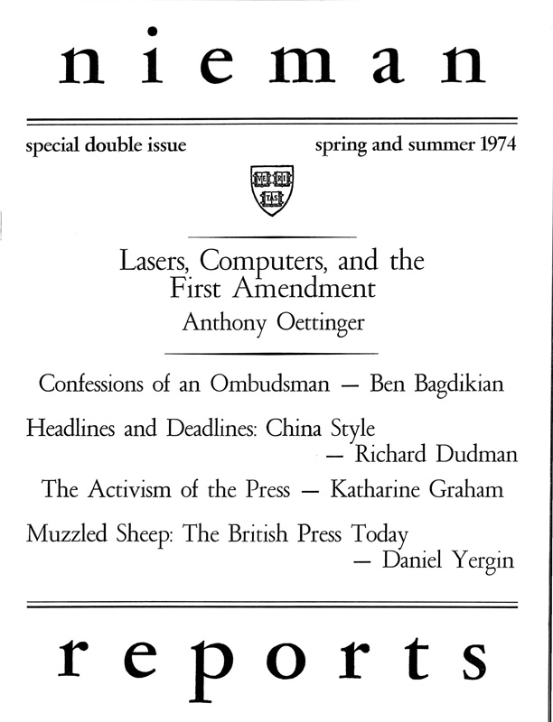 Lasers, Computers and the First Amendment