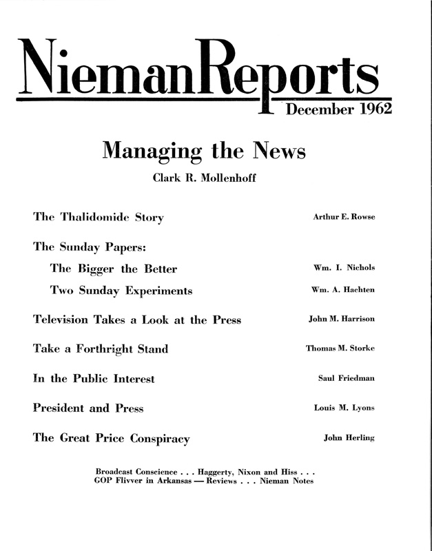 Managing the News