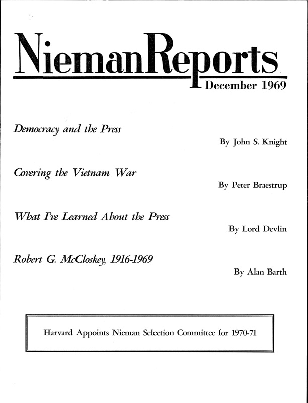 Democracy and the Press