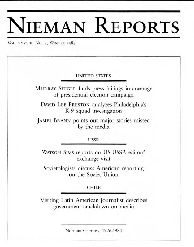 A Keyhole View: the Press and the Campaign