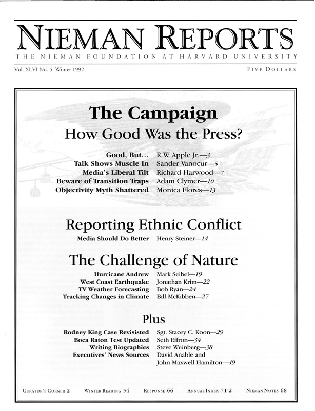 The Campaign: How Good Was the Press?
